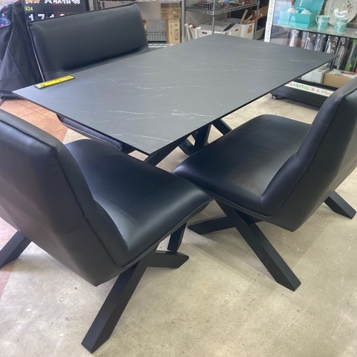 ?参考上代33万円?高級?SANKI/サンキ?アーバンstyle?CREMA/クレマ?ダイニング4点セット?2505