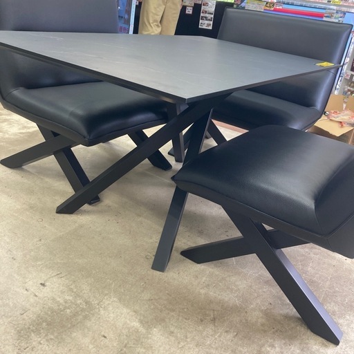 ?参考上代33万円?高級?SANKI/サンキ?アーバンstyle?CREMA/クレマ?ダイニング4点セット?2505
