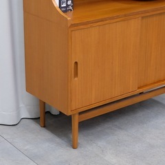 KI-24【新入荷　リサイクル品】クロロス　チーク材　ブックシェルフ　ブラウン系の画像