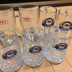 ジョッキ　キリン、アサヒ