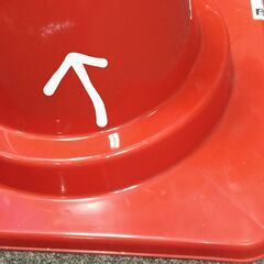 □ A コメリ ロードコーン カラーコーン セーフティコーン 赤色 高さ70㎝ 5個  傷 汚れ 底部分やや変形ありの画像
