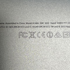 ②今すぐ大至急取りに来れる方限定　充電器付きMacBook Air2013 8g 13㌅　256g の画像