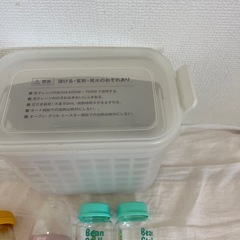 哺乳瓶6本＆レンジ消毒のセットの画像