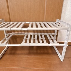 キッチン収納　シンク下ラック　2点セット　棚　の画像