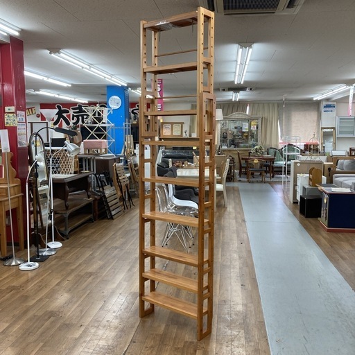 S750 ⭐ 天井突っ張りシェルフラック 高さ175-200cm 幅60cm USED 綺麗