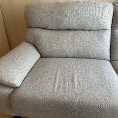 ニトリ　3人掛け布張りソファ(MK02 KD LGY)の画像