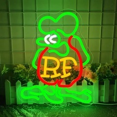 ラットフィンク RAT FINK LEDネオンサイン ネオン管風 アメ車 ムーンアイズ アメリカ雑貨の画像