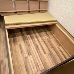 ダブル 畳収納ベッドの画像