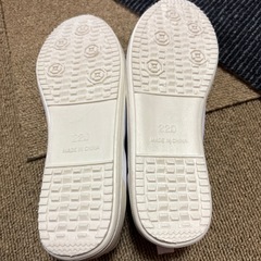 白の上履き　22センチの画像