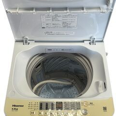 ハイセンス 全自動 洗濯機 5.5kg 2024年製 HW-T55H 中古の画像