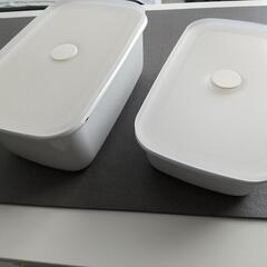 無印良品　ホーロー保存容器　2個セットの画像