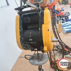 ✨リョービ　中古　W1-61C　電動小型ウインチ　　荷重６０㎏　ワイヤーロープ４ｍｍ×21ｍ✨うるま市田場✨の画像