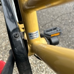 【美品】自転車 イエローの画像