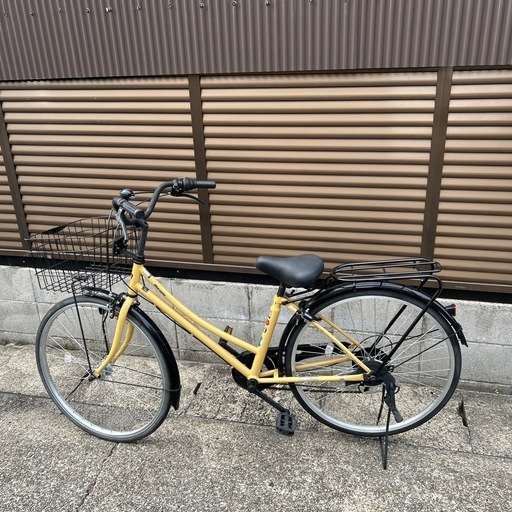 【美品】自転車 イエロー