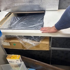 パナソニック対面キッチン+カウンタータイプ洗面台の画像