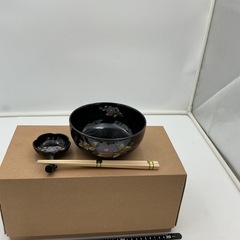 【未使用】お椀セット（お椀・小皿・箸置き・箸の和食器セット）の画像
