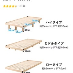 ⚠️お取引中⚠️ダブルベッド  の画像