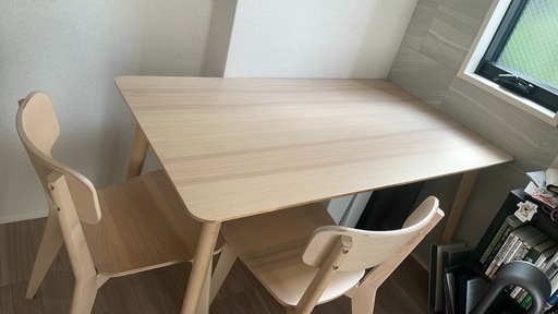IKEA ダイニングテーブル・チェア(2脚)