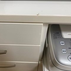 カップボード　食器棚　レンジボード　キッチンボード　ホワイトの画像