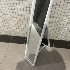 ホワイト　スタンドミラーの画像