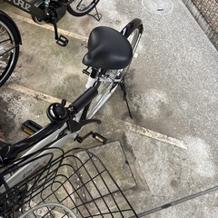 自転車　グレーの画像