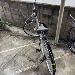 自転車　グレーの画像