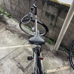 自転車　グレーの画像