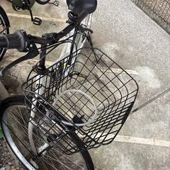 自転車　グレーの画像