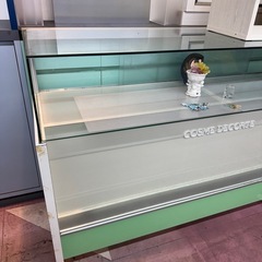ショーケース　ガラス　木製　カウンターケース　店舗用什器　中古家具　中古店舗用品　の画像