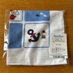 【新品未使用】familiar  ガーゼハンカチ♡の画像