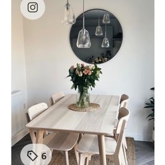 IKEA ダイニングテーブル・チェア(2脚)の画像