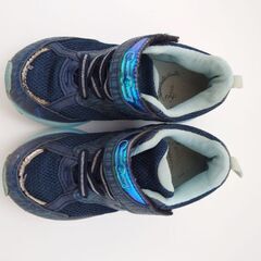 子ども靴　青　17.0　※記名ありの画像