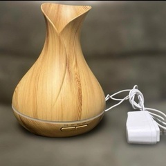 超音波式卓上型加湿器 木目調 アロマディフューザーの画像