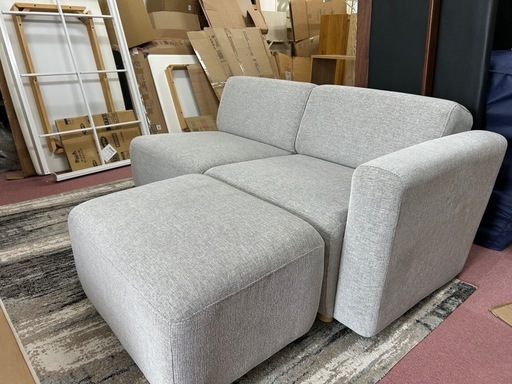 組み合わせいろいろ一人掛ソファー2個（オットマン別売）