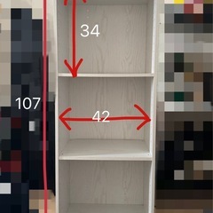 【引越間近🙏】カラーボックス ホワイト 木目の画像