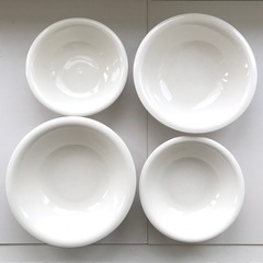 【決まりました】スープ皿　スープボウル　小鉢　白 ホワイト　4枚セットの画像