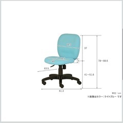 新品　プラス オフィスチェア デスクチェア NEXIS/ネクシス61 C01 肘無し ブラック コンパクト ロッキング機能 昇降機能 KC-NX61SL BK 601058 の画像