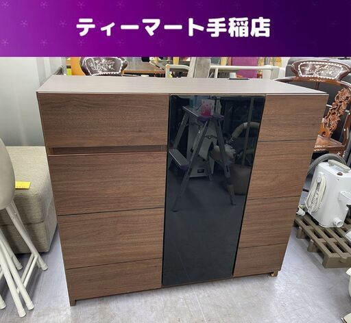 食器棚 幅90×奥行42×高さ80.5ｃｍ サイドボード キッチン収納 収納家具 札幌市手稲区