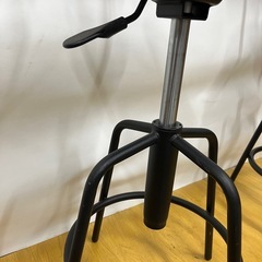 油圧昇降式カウンターチェア 背もたれ付 赤 2脚セット JXX00025092201の画像