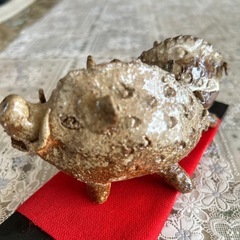 猪の置物の画像