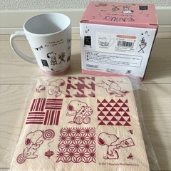 スヌーピー マグカップ ペーパーナプキンの画像