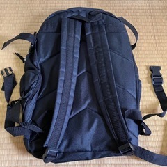 リュックサック　黒色の画像