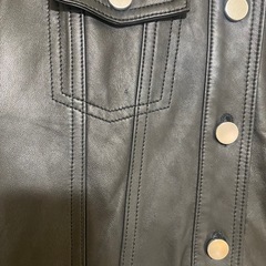 美品 ダイアグラム グレースコンチネンタル ライダース 本革 ジャケット パールの画像