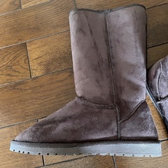 新品　ブラウン　ムートンブーツ　24cmの画像