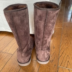 新品　ブラウン　ムートンブーツ　24cmの画像