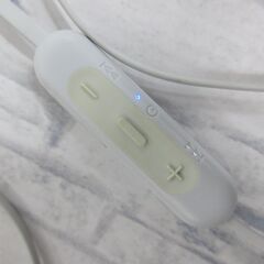 ( M-893 )SONY ソニー ワイヤレスイヤホン WI-C310 Bluetooth　オフホワイト グレー 中古 動作確認済みの画像