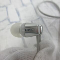 ( M-893 )SONY ソニー ワイヤレスイヤホン WI-C310 Bluetooth　オフホワイト グレー 中古 動作確認済みの画像