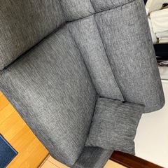 ニトリ　ソファー3人掛け　グレーの画像