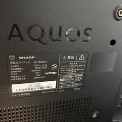 SHARP AQUOS 40型テレビの画像