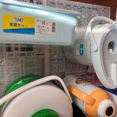 全て新品未使用！像印ティーポット、タイガーポータブルクーラー、水切りトレイ4点セットの画像